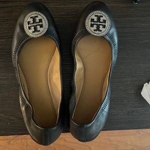 Black Tory Burch Ballet Shoes